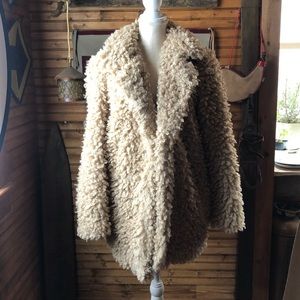 KNOX ROSE Sherpa Long Sleeve Jacket